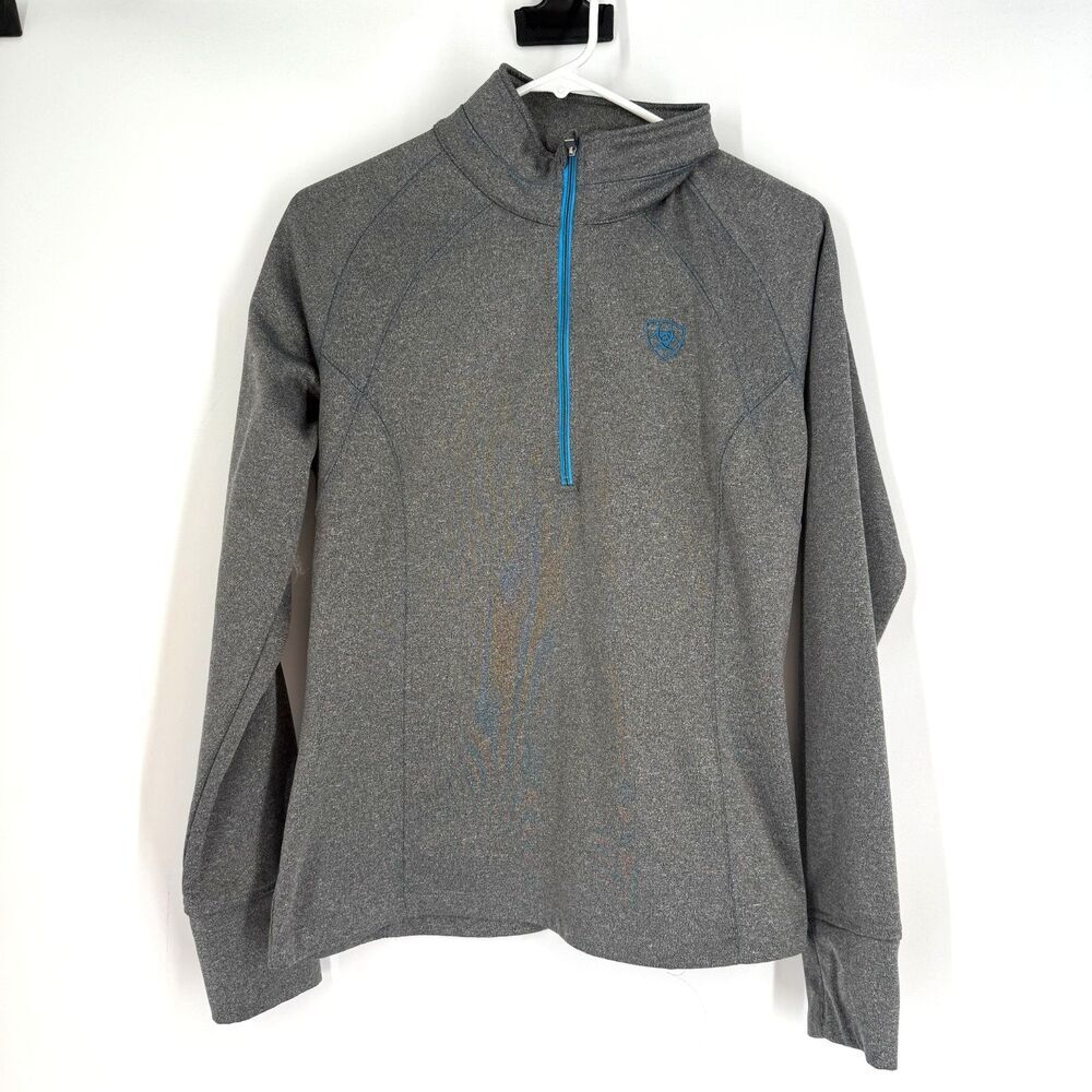 Ariat Tek Team 1/2 Zip Sweatshirt Womens Fleece Pullover Equestrian Outdoor Sz M